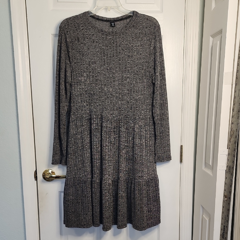 SHEIN Charcoal Long Sleeve Dress - Picture 1 of 10